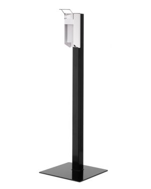 SaniPole Basic Black met manual dispenser