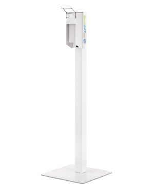 SaniPole Basic White met manual dispenser