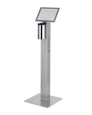 SaniPole RVS met automatic dispenser